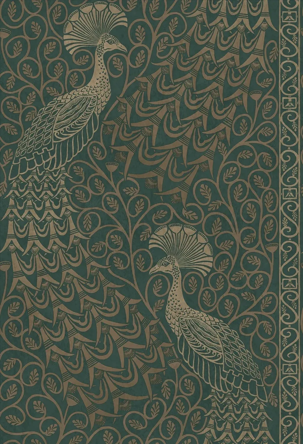 Cole&Son Pavo Parade Tapete Pfauenmotiv Metallic