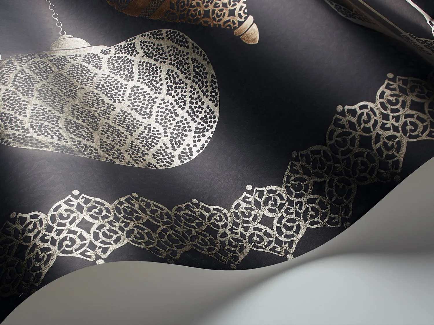 Cole & Son Fez Border Tapetenmuster metallisch