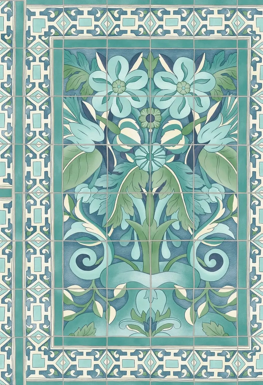Cole & Son Seville Triana Tapete Fliesenoptik