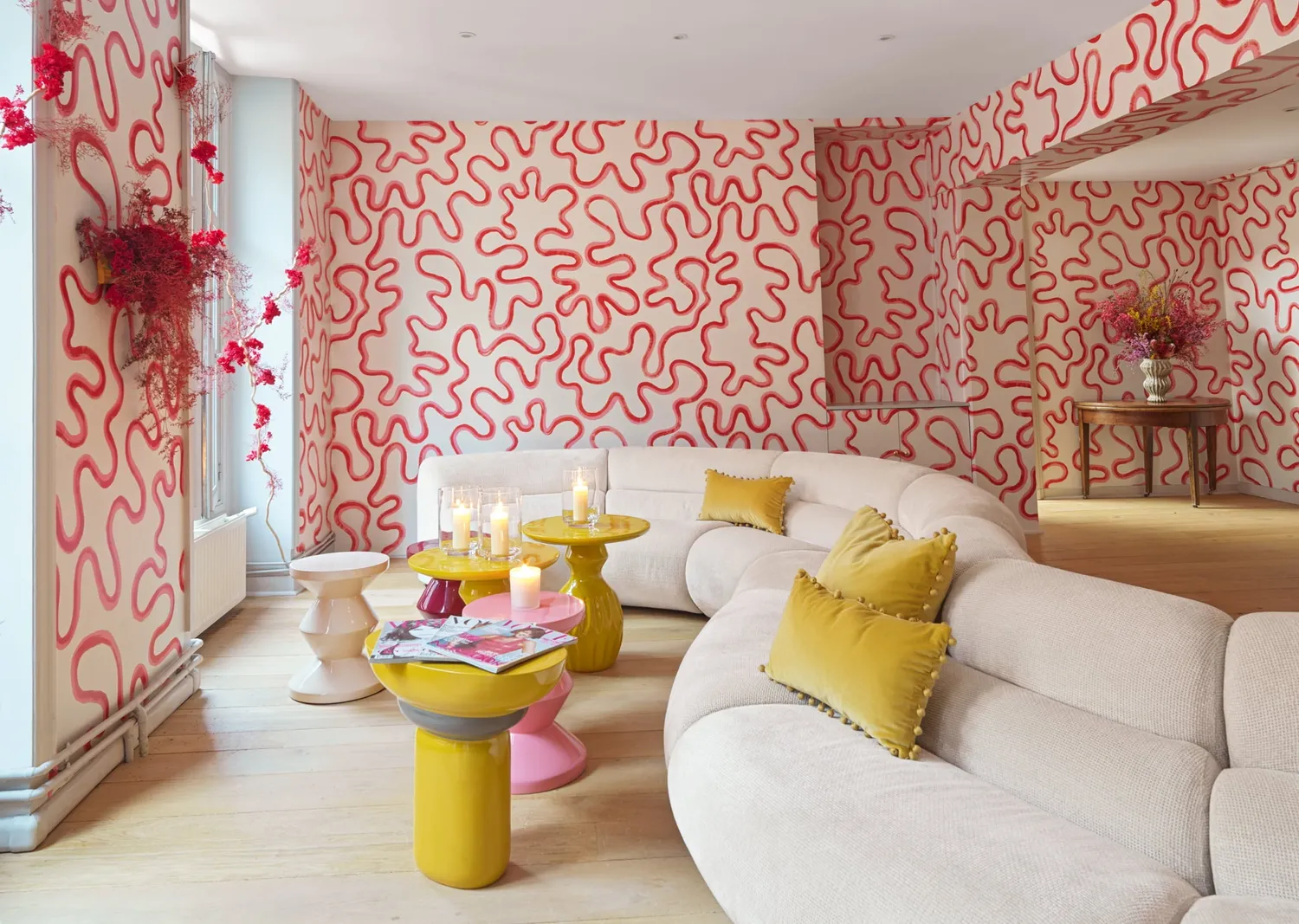 Cole&Son Rainforest Squiggle Tapetenmuster abstrakt
