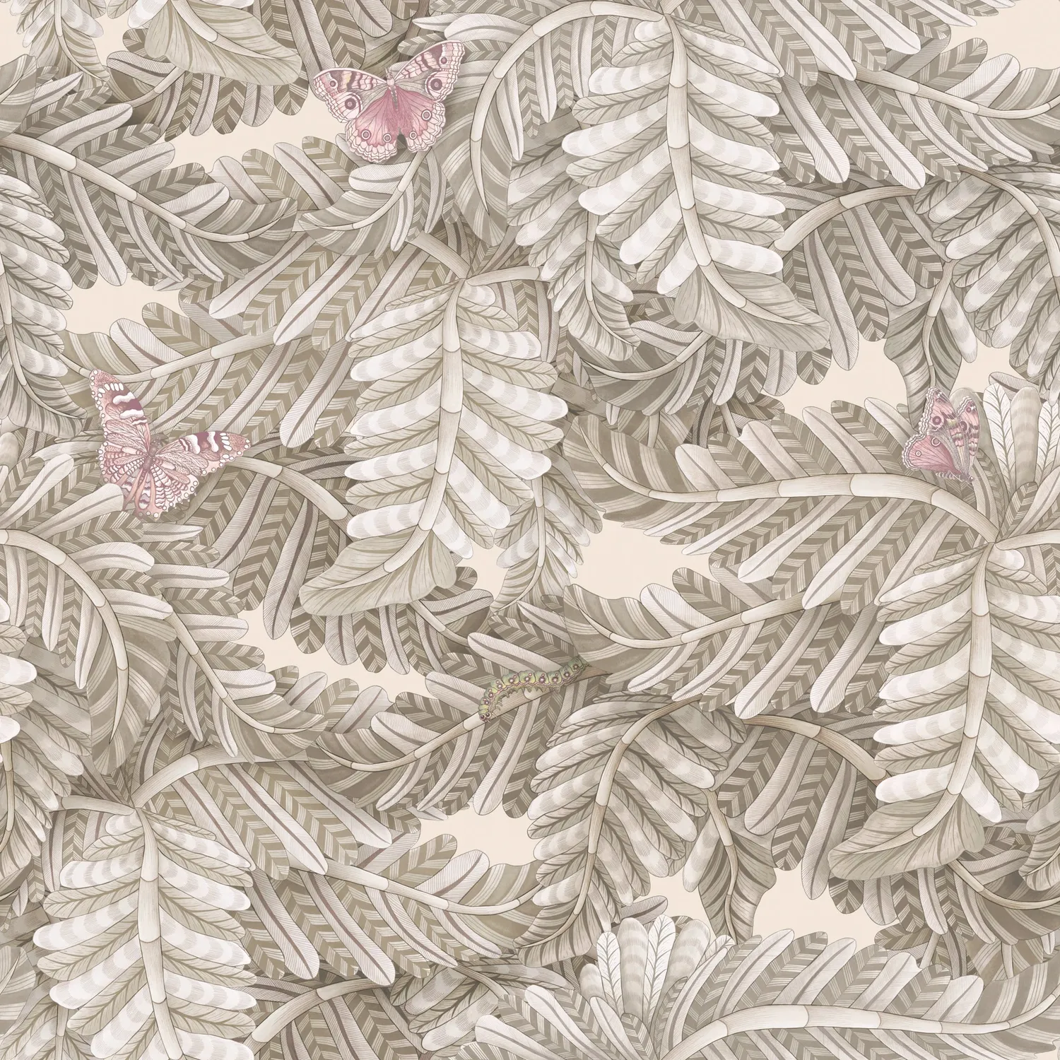 Cole&Son Acacia Canopy Tapete Schmetterling