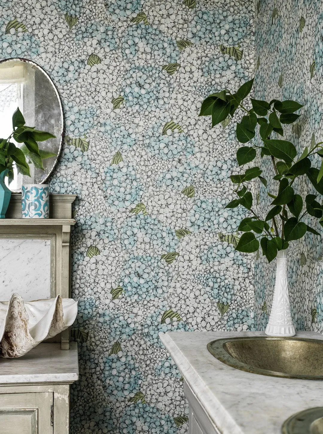 Cole&Son Ortensia Tapete Fornasetti Blütenbouquet