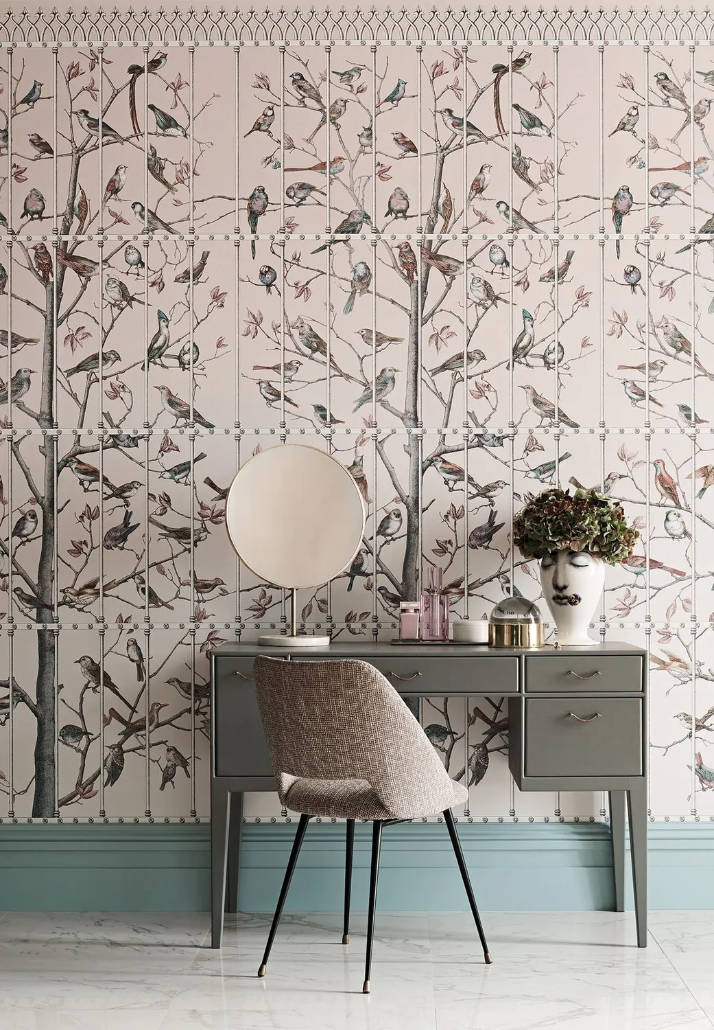 Cole&Son Uccelli Tapete Paneel Vogelmotiv