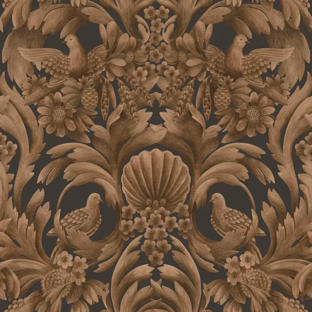 Cole&Son Gibbons Carving Tapetenprobe Vögel Relief