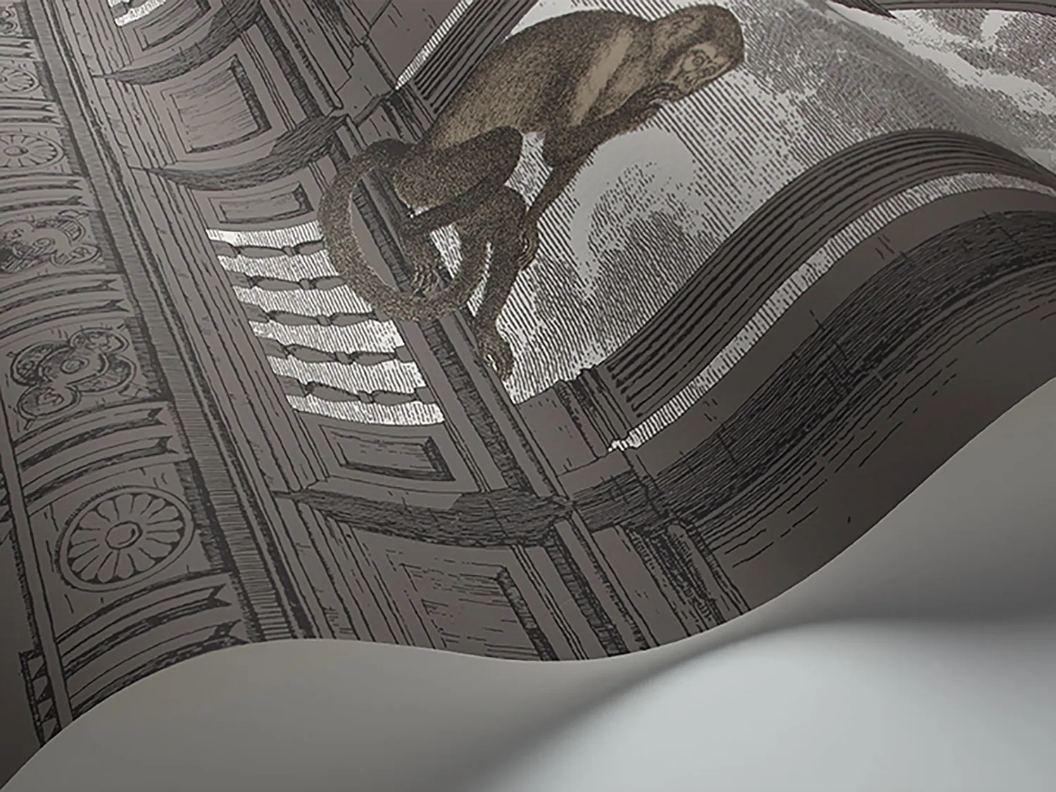 Cole&Son Fornasetti Procuratie con vista Tapete Affen-Motiv