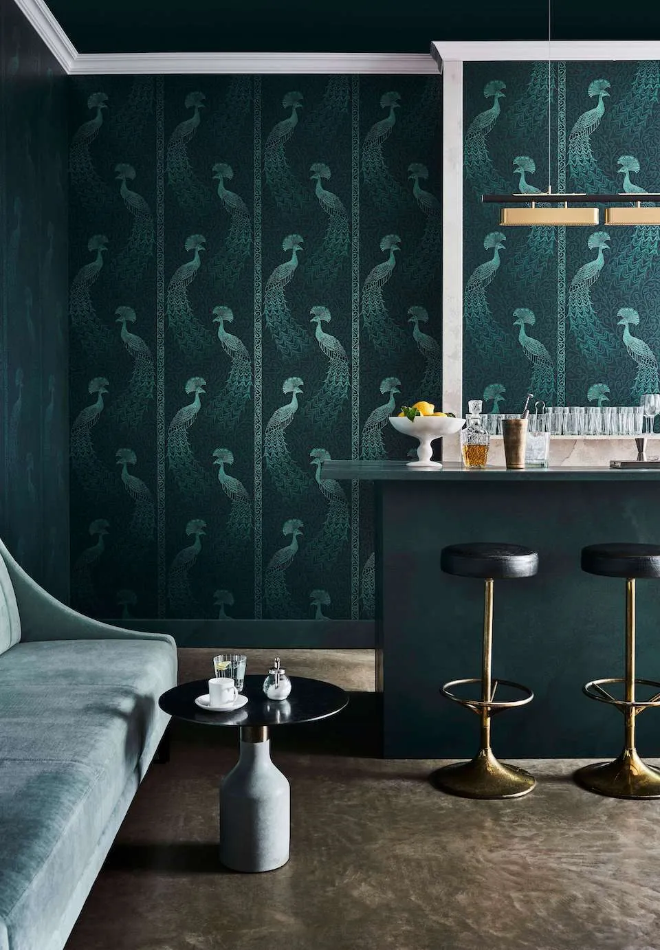 Cole & Son Pavo Parade Tapetenmuster Pfau