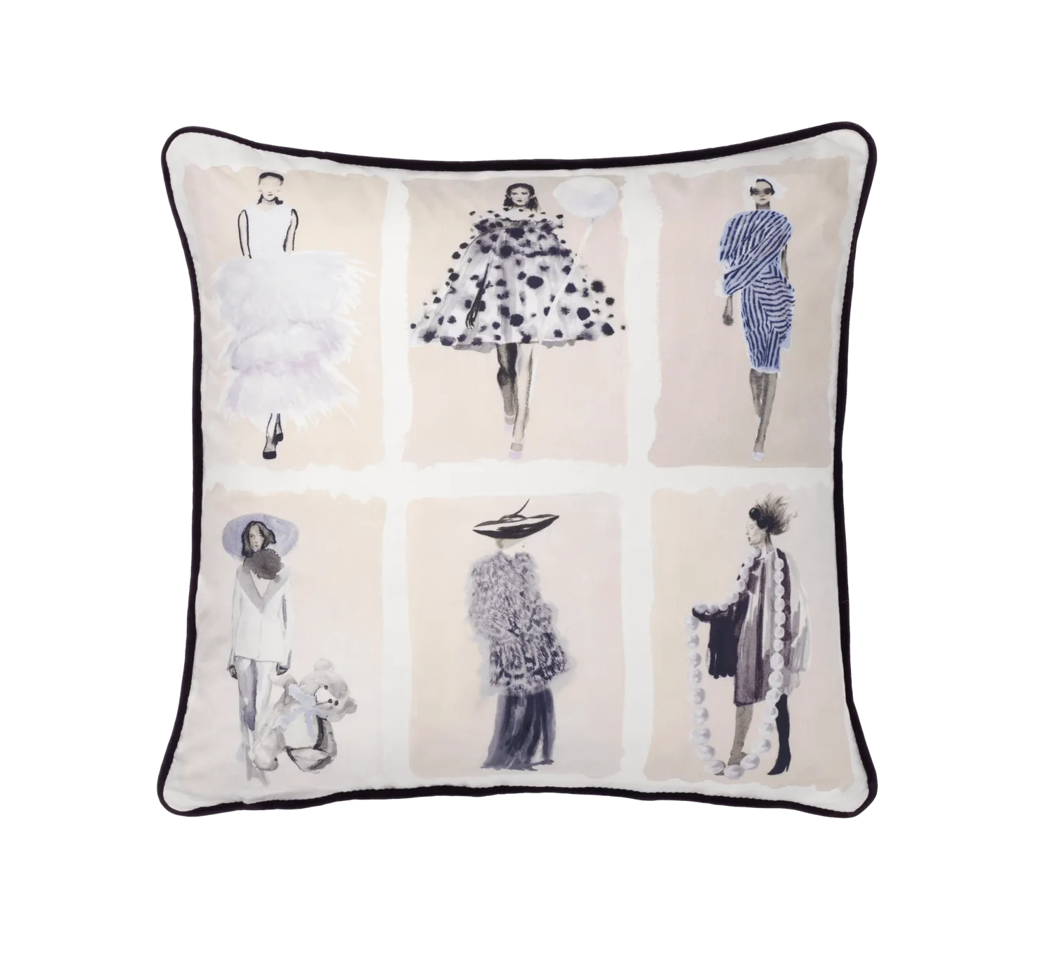 Cole & Son Couture Carousel Kissen Samt