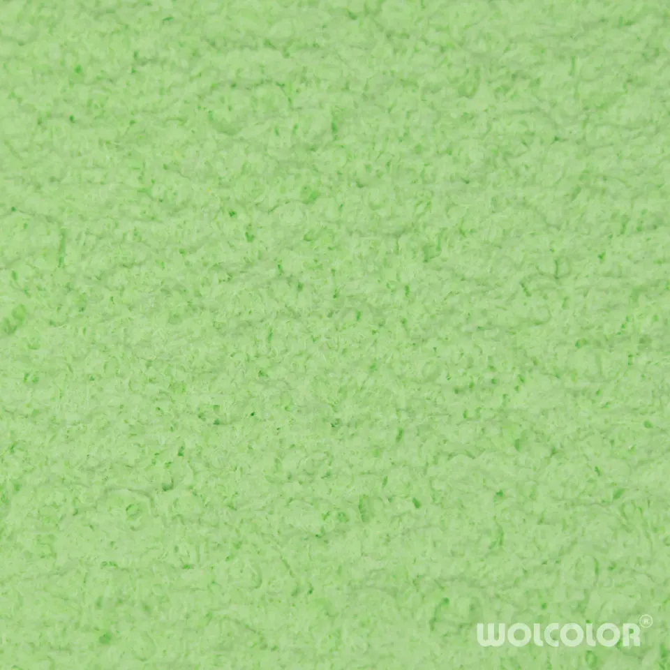 Wolcolor Classic Fresh Green III Baumwollputz kräftiges Grün