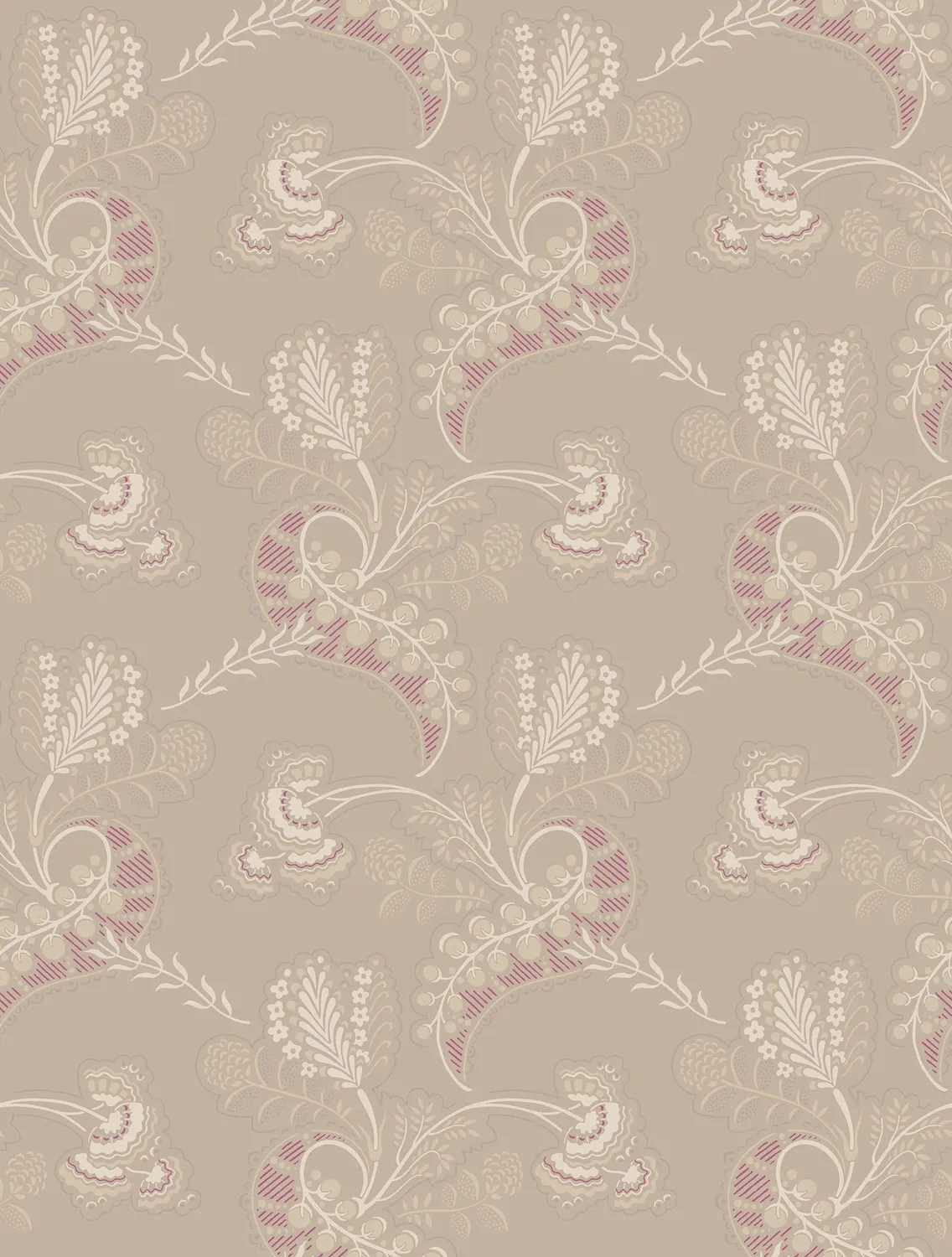 Cole&Son Hartford Tapete mit stilisierten Blütenranken