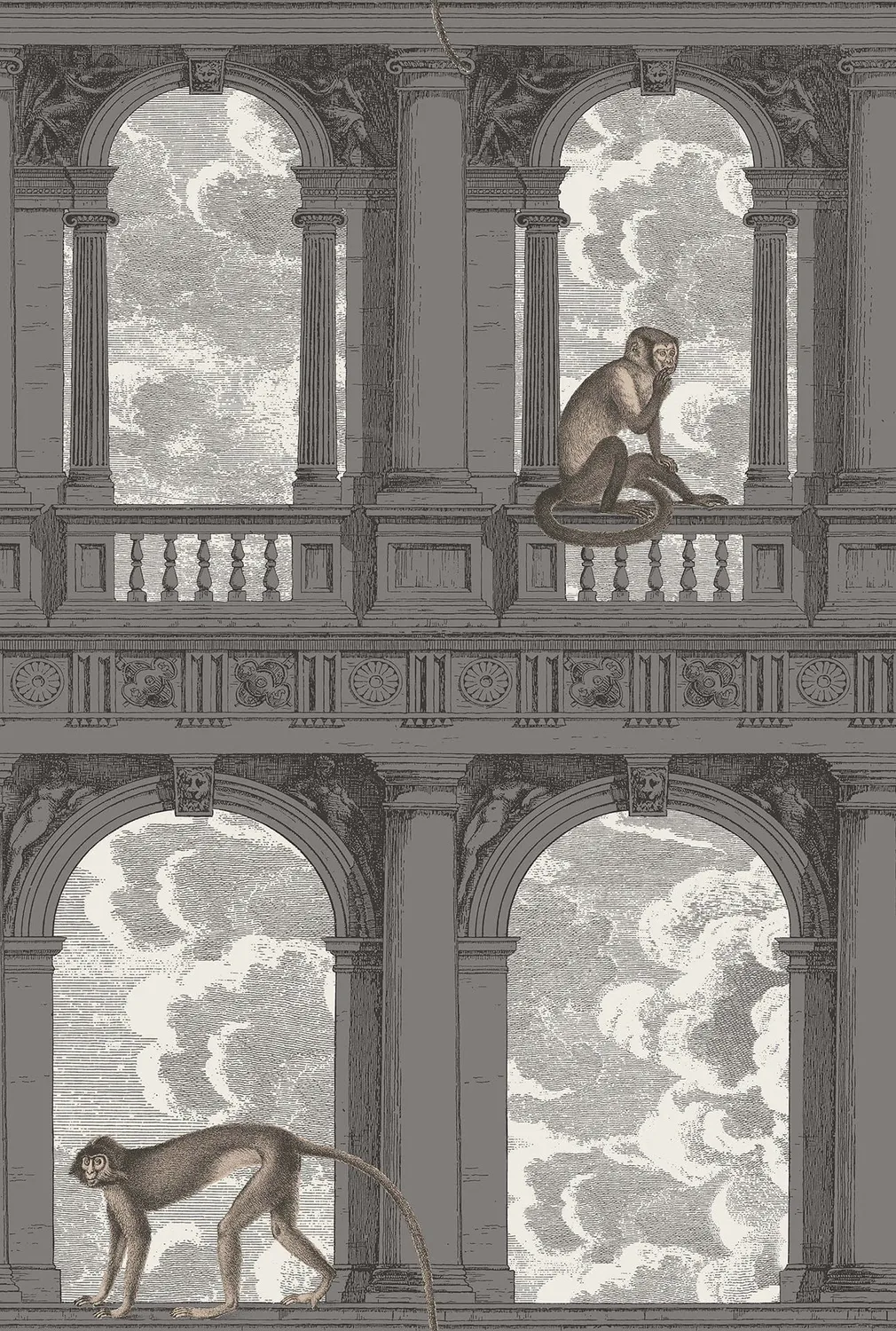 Cole&Son Fornasetti Procuratie con vista Tapete Affen-Motiv