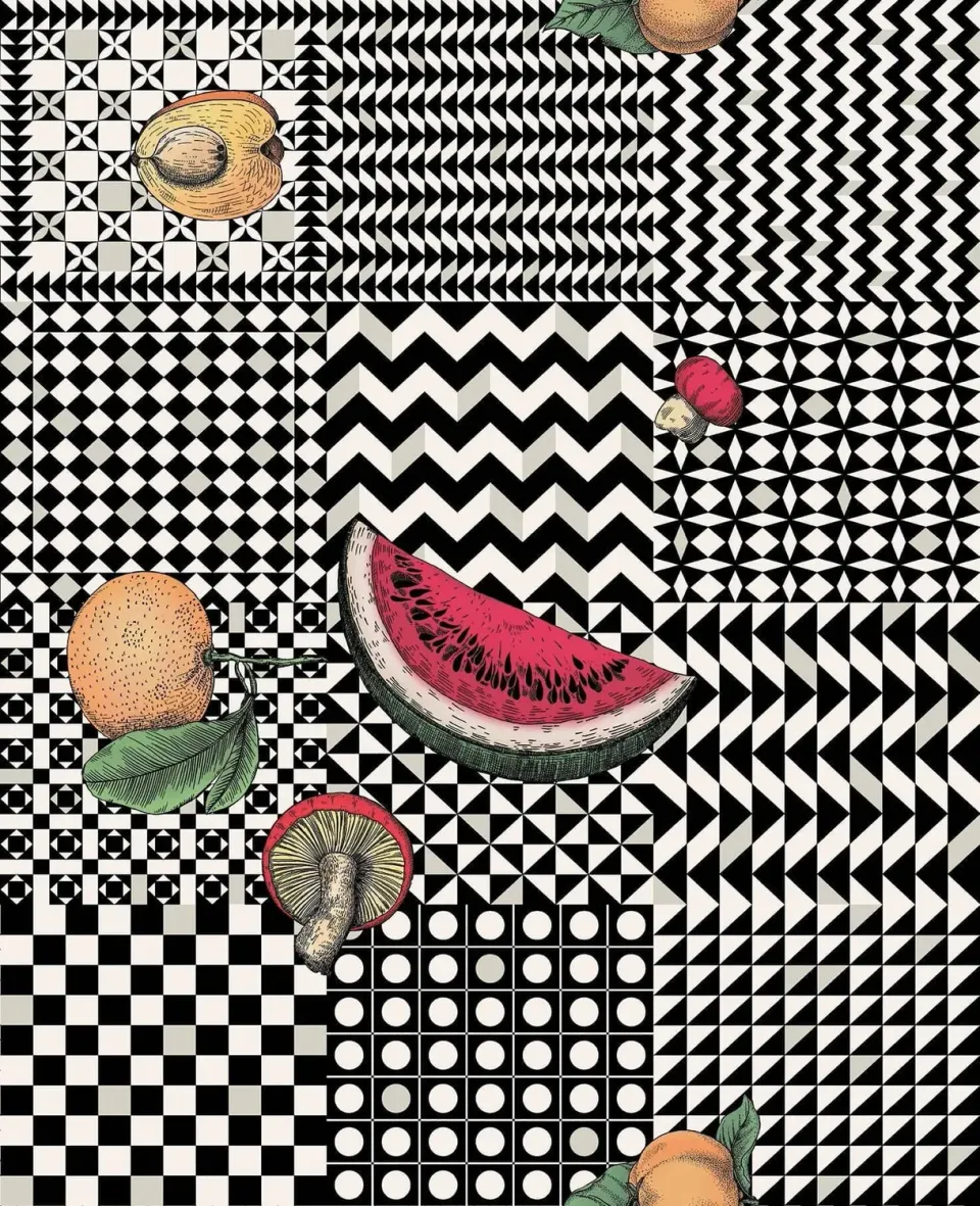 Cole&Son Frutta e Geometrico Tapete Früchte