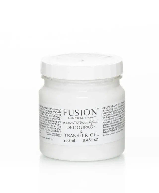 Fusion Mineral Paint Decoupage- und Transfergel Gel matt