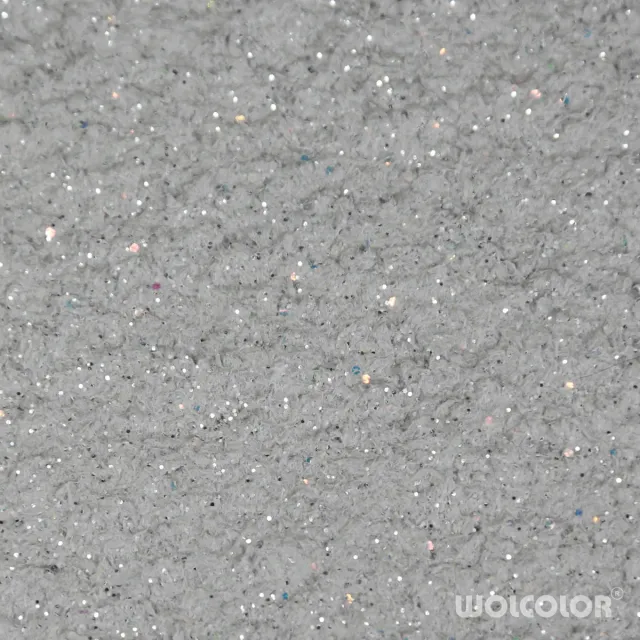 Wolcolor Classic Disco 2 Baumwollputz Grau Perlmuttglitzer