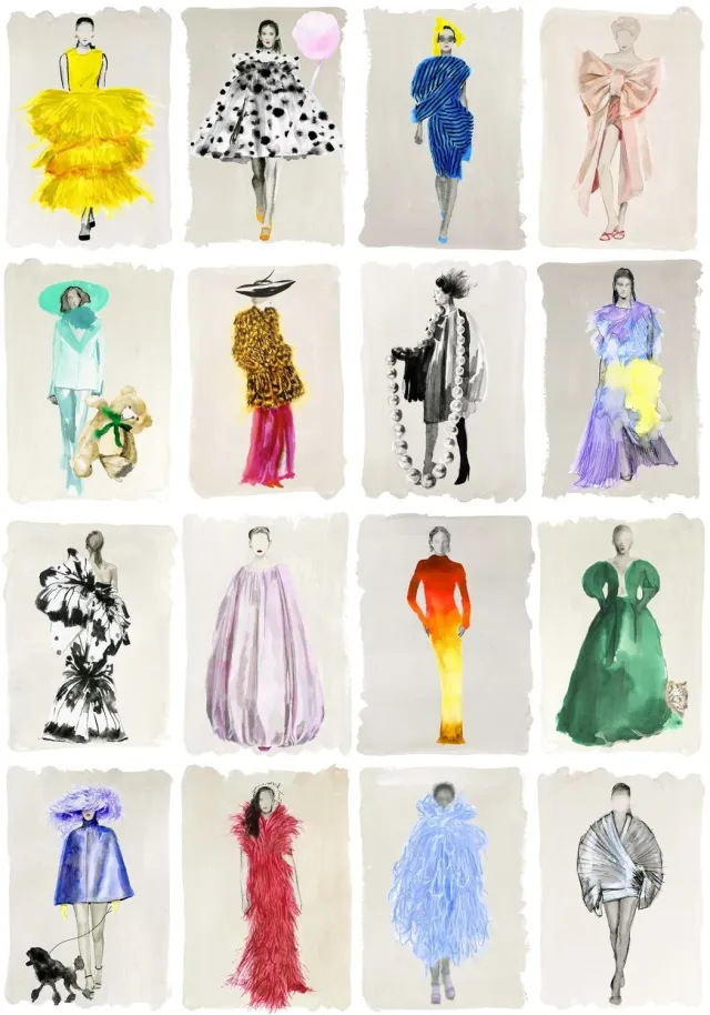 Cole&Son Couture Carousel Tapete Figuren