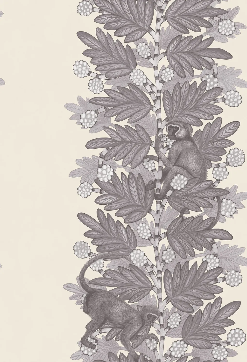 Cole & Son Acacia Tapetenmuster Streifen Affen