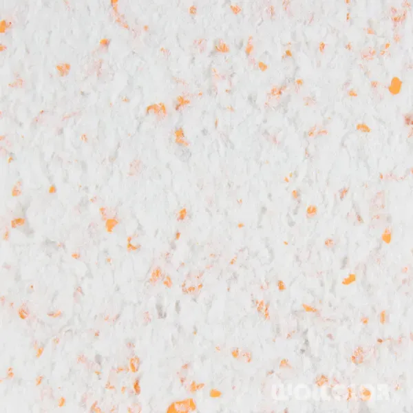 Wolcolor Classic California Baumwollputz Weiß-Orange 4-5 m²