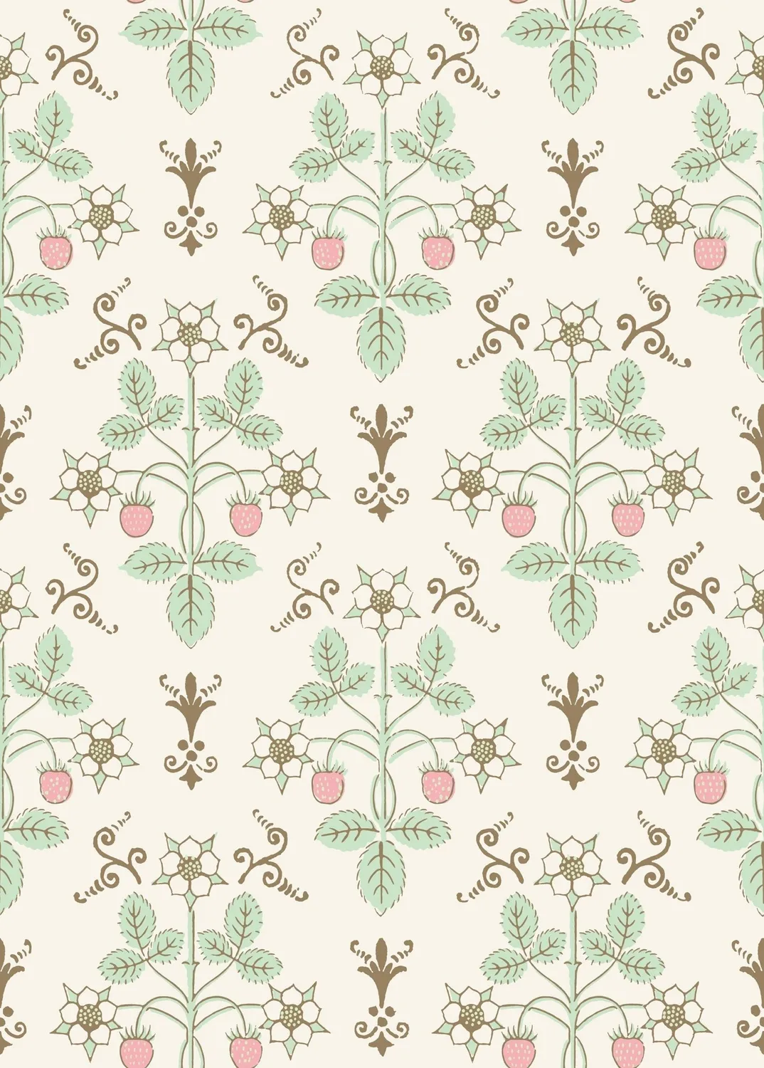 Cole & Son Strawberry Tapete Vlies Erdbeeren