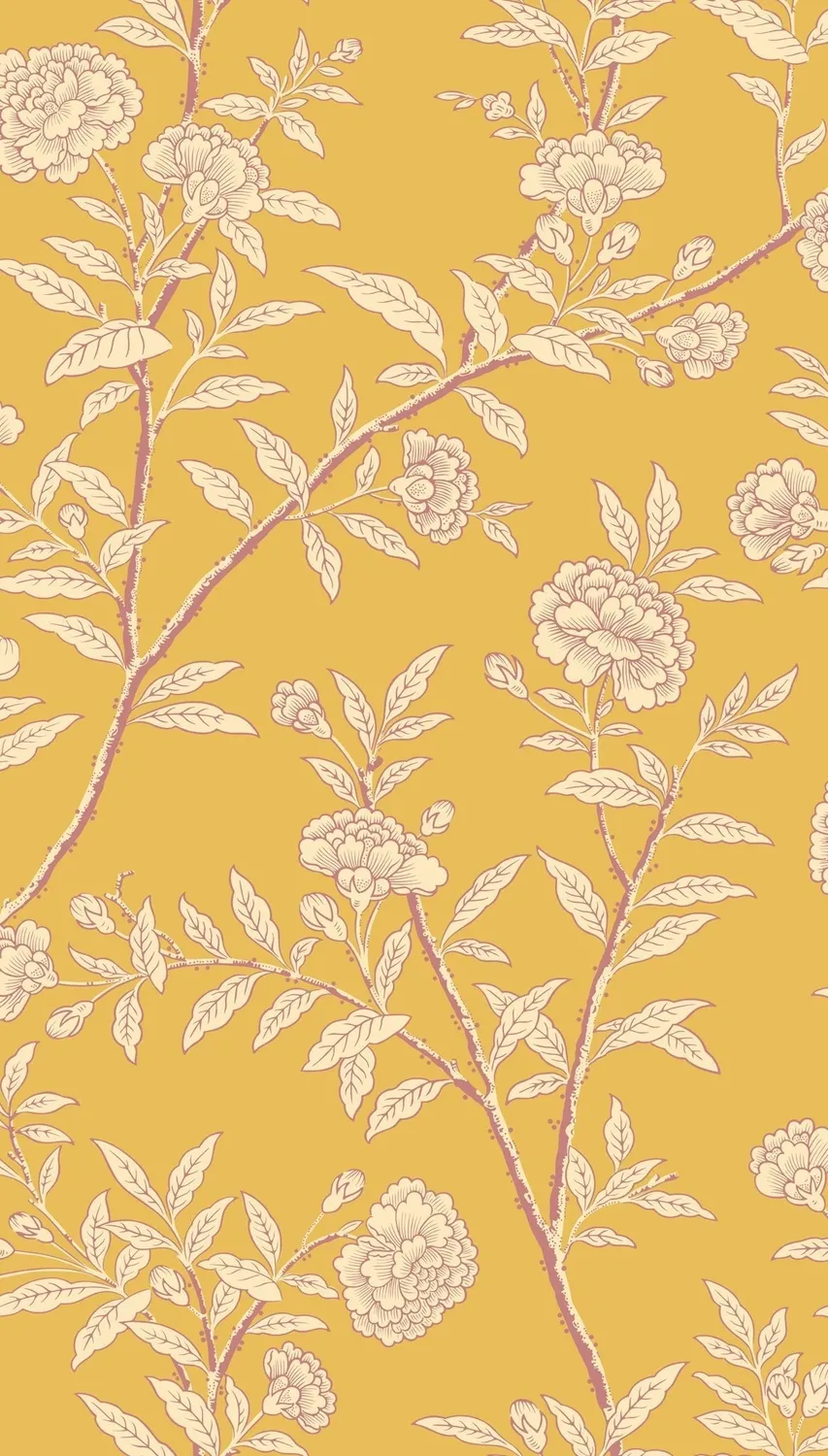 Cole & Son Roseberry Tapetenmuster Blütenranke