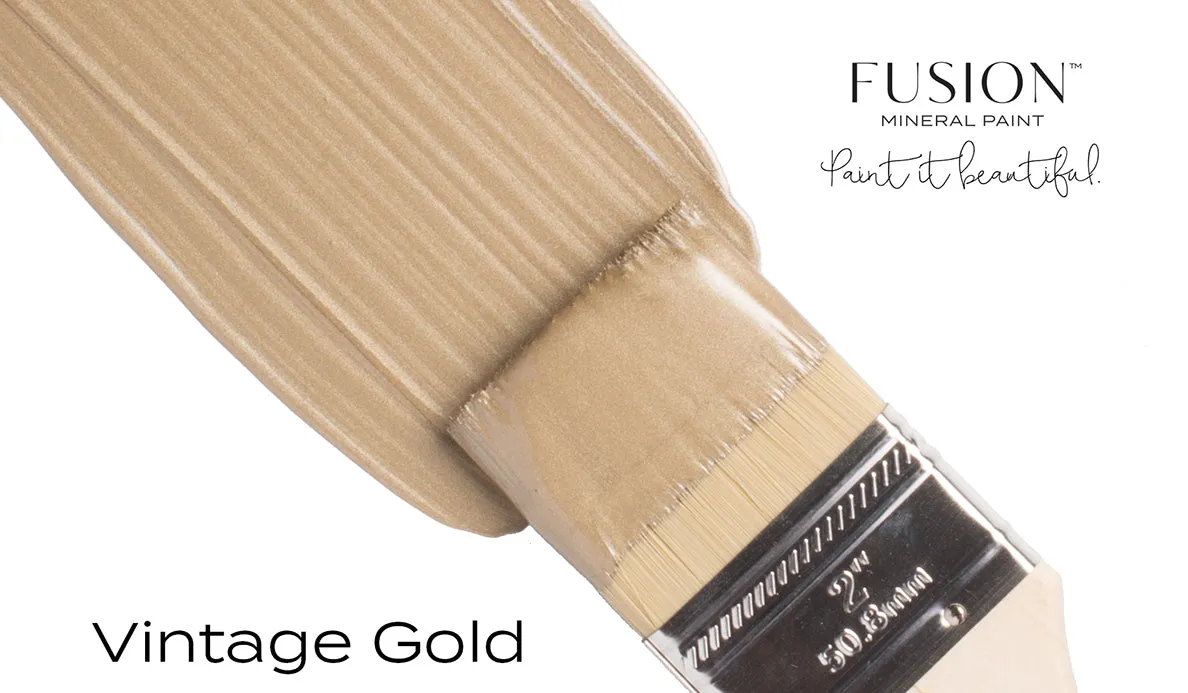 Fusion Mineral Paint Vintage Gold Metallicfarbe Altgold