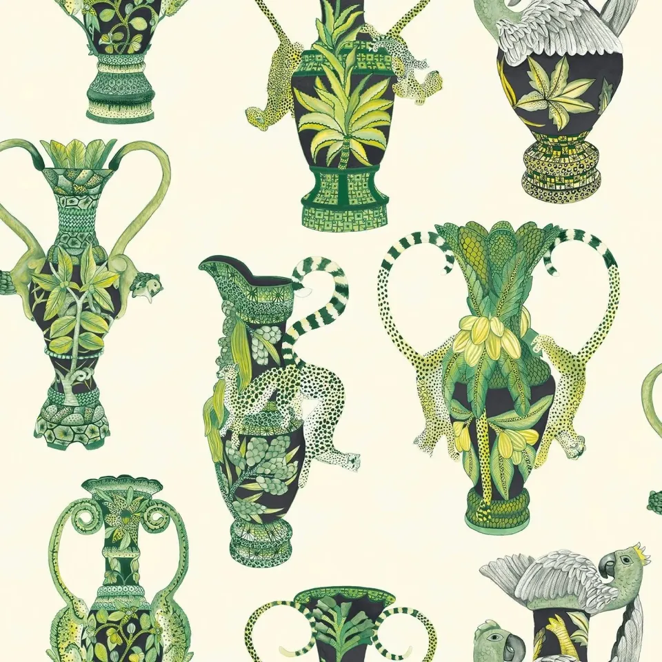 Cole & Son Khulu Vases Tapetenmuster Vasen Safari