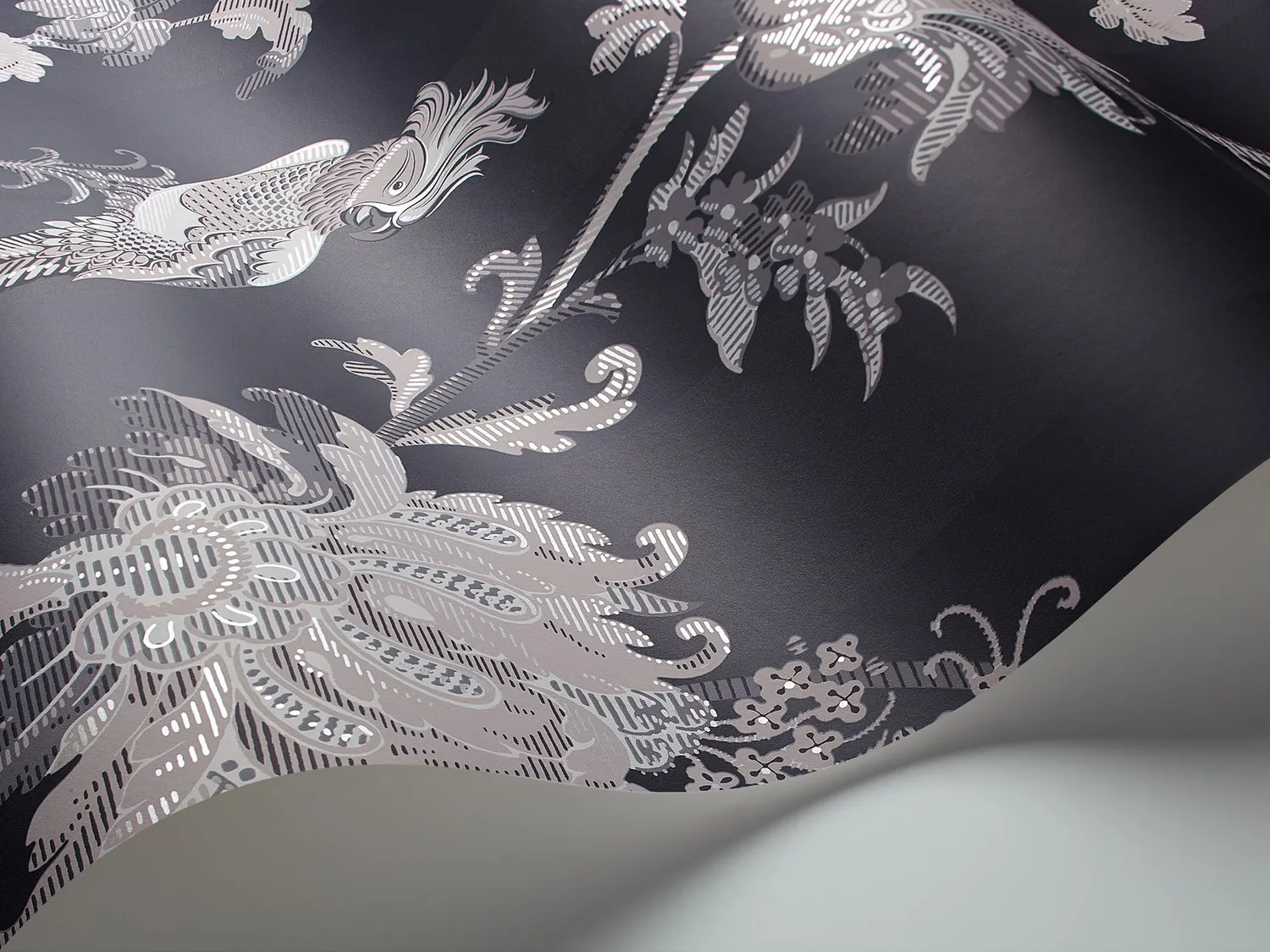 Cole & Son Zerzura Tapete mit Kakadu-Blütenmuster
