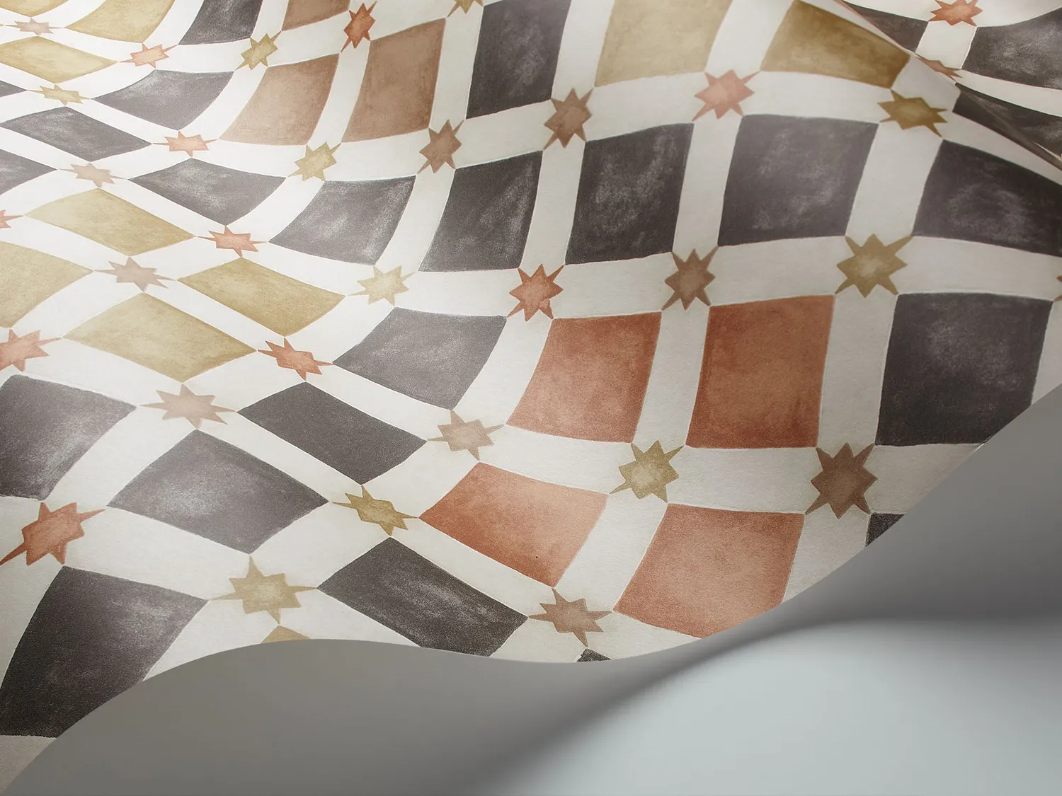 Cole&Son Zellige Tapetenprobe Fliesenmuster