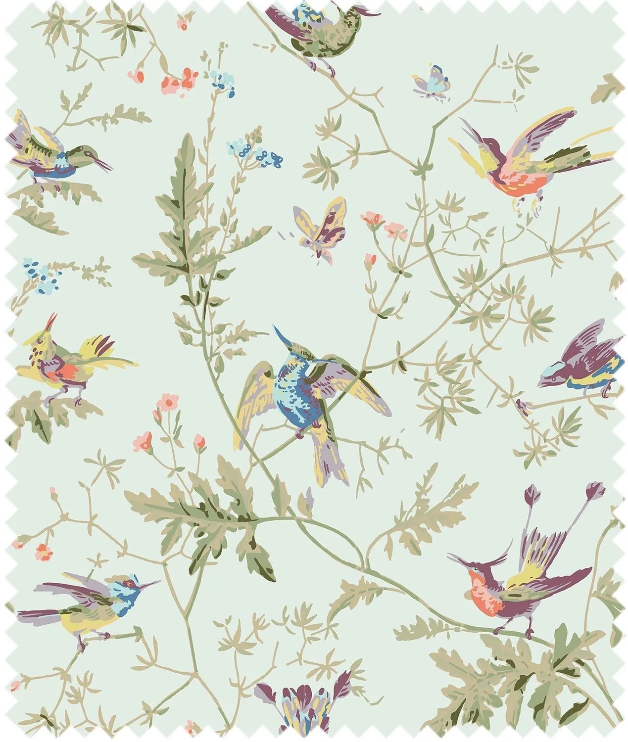 Cole&Son Hummingbirds Stoff Kolibris Baumwolle