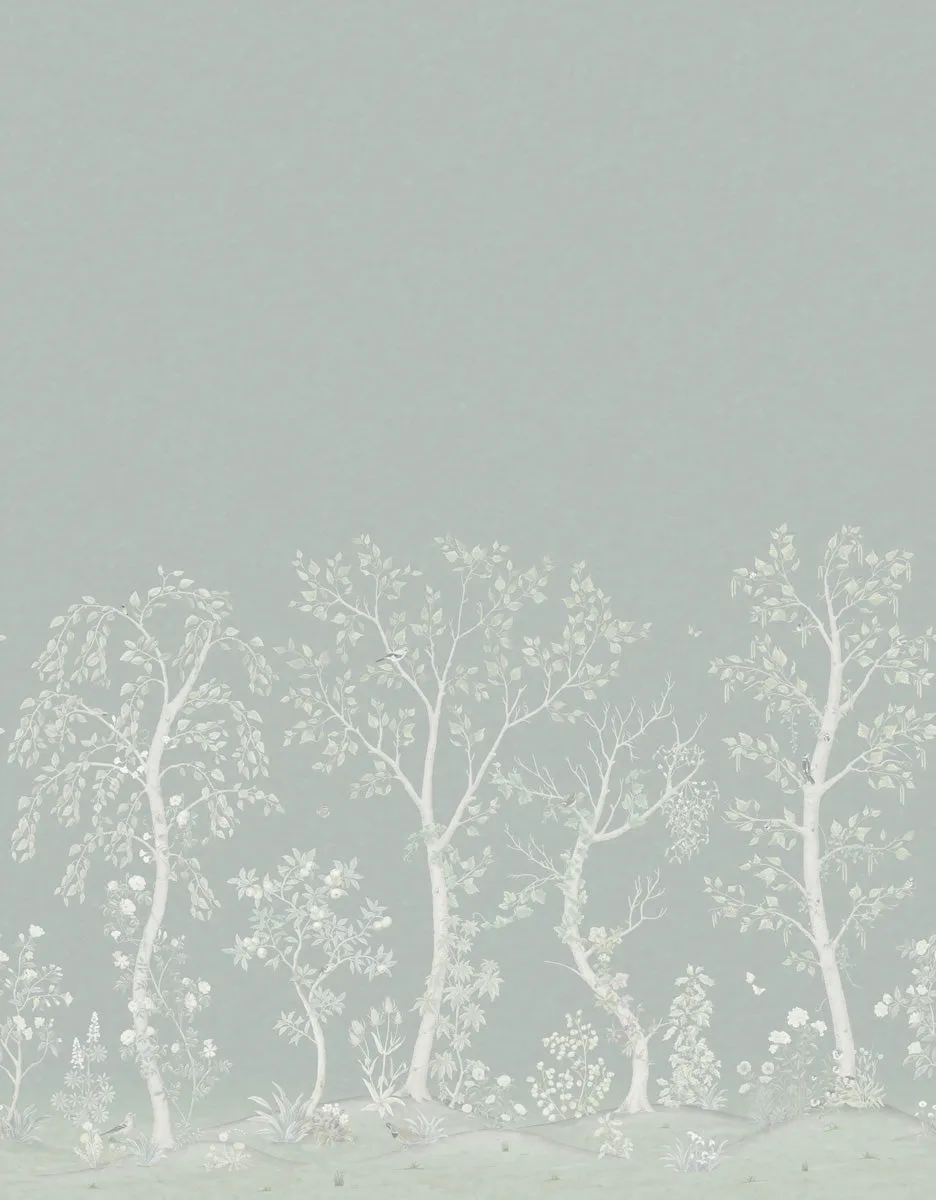 Cole & Son Seasonal Woods Sample Tapetenmuster Birkenwald