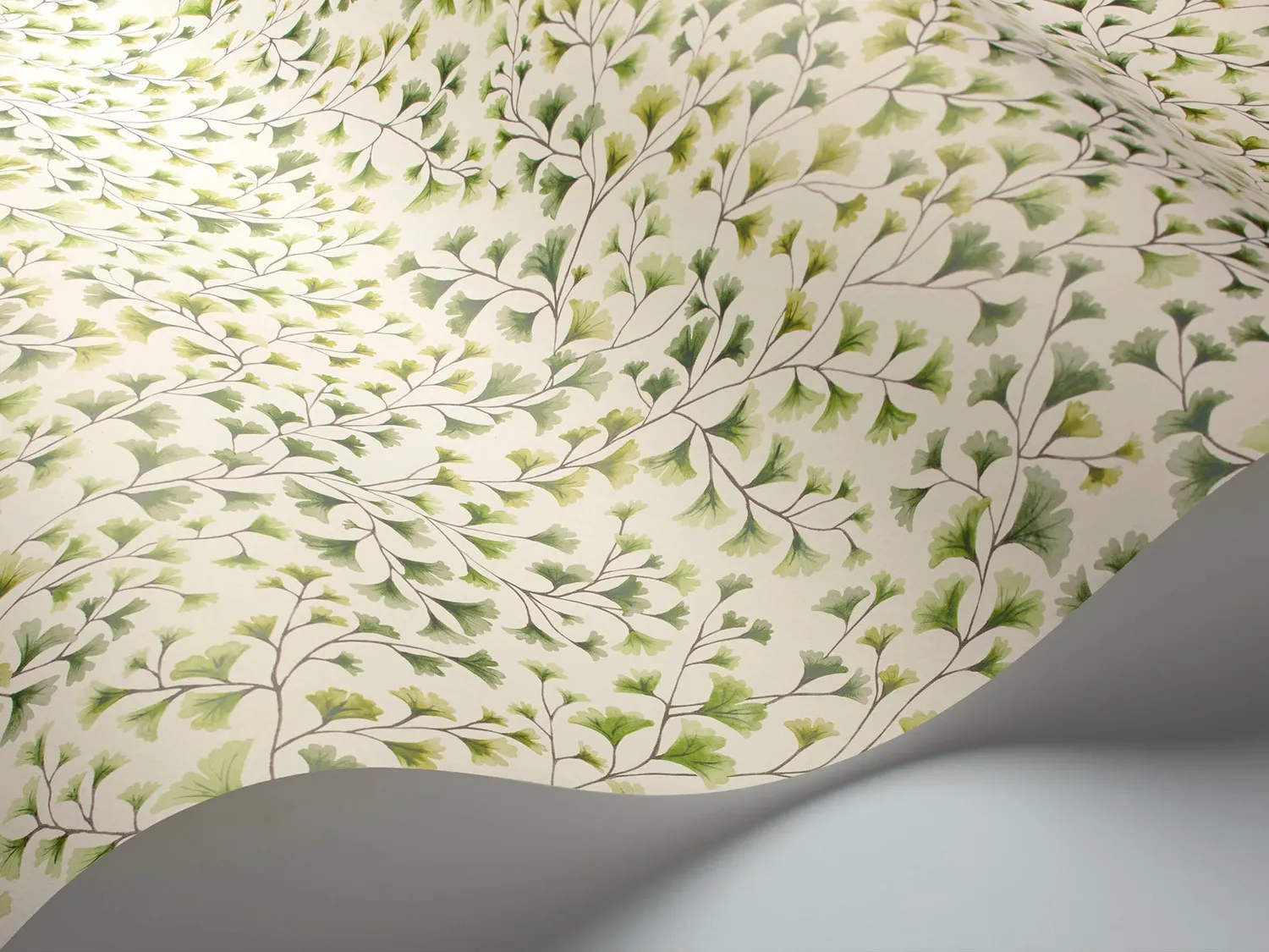 Cole & Son Maidenhair Tapete Ginkgo Aquarell