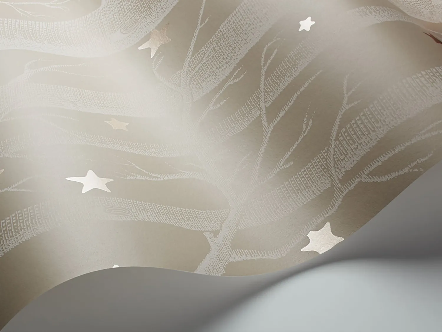 Cole&Son Woods & Stars Tapete, Waldmuster mit Sternen