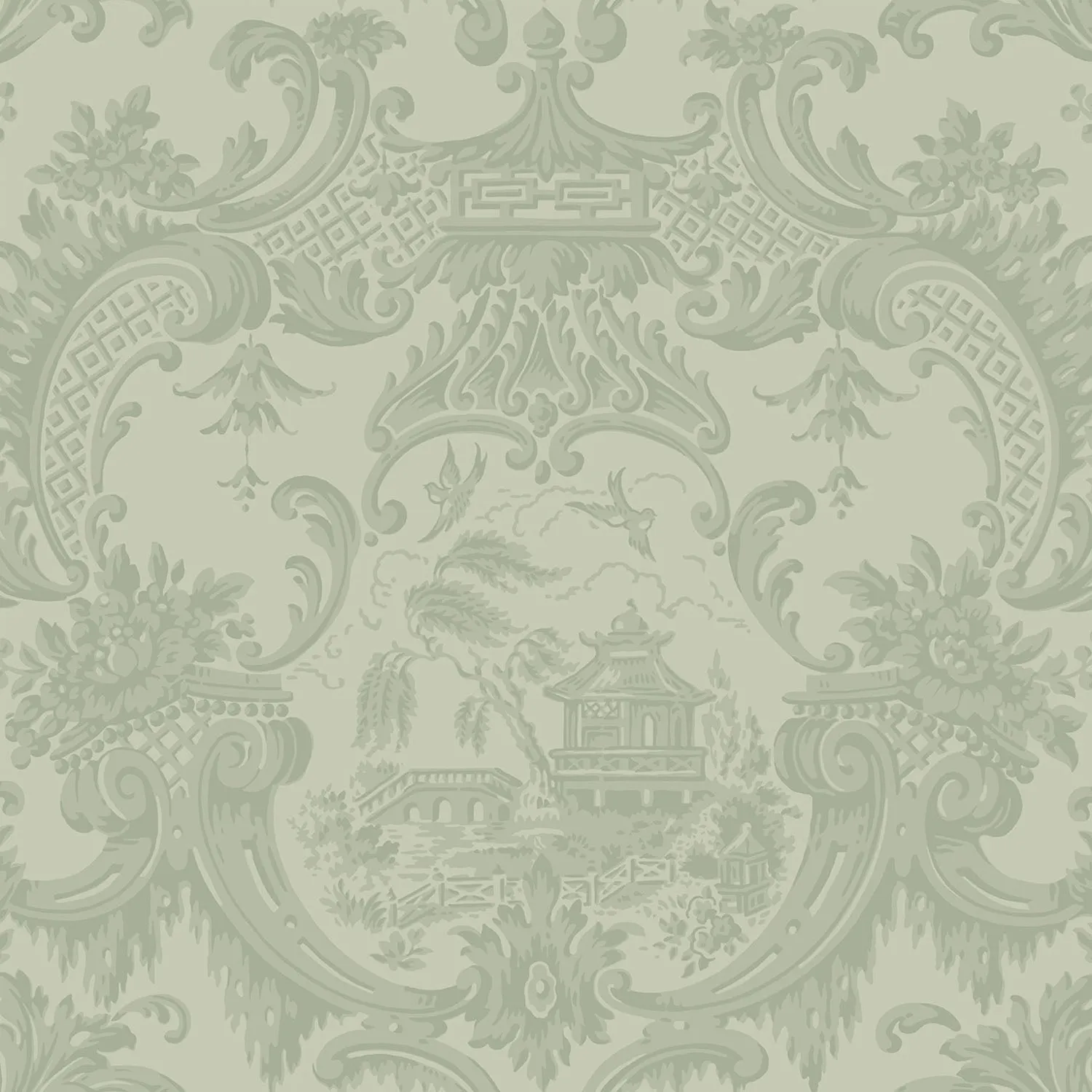 Cole & Son Chippendale China Tapete Toile de Jouy