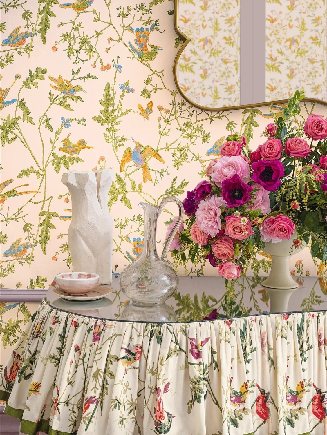 Cole&Son Hummingbirds Stoff Kolibris Baumwolle