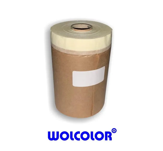 Wolcolor CQ Abdeckpapier mit Krepp 25 m x 30 cm