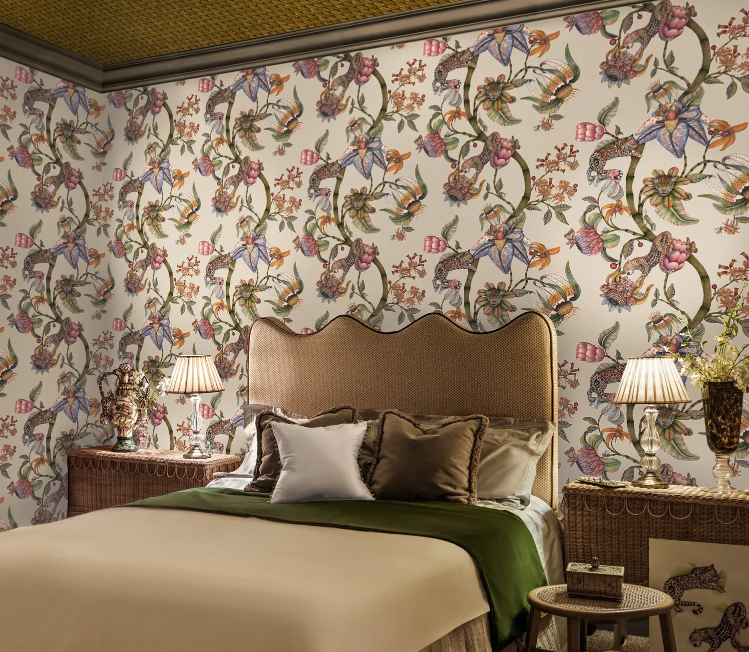 Cole & Son Protea Panthera Tapetenprobe floral