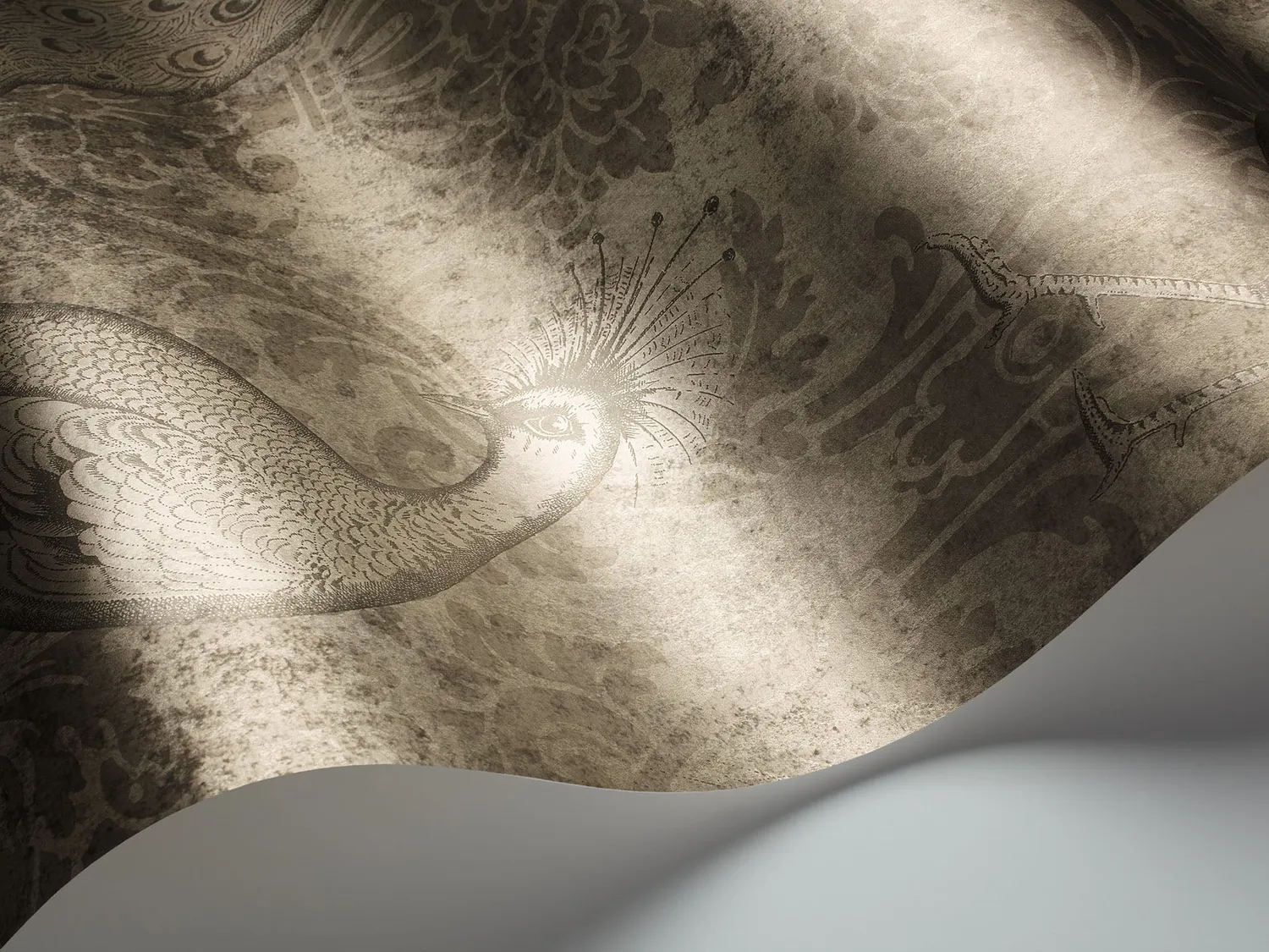 Cole&Son Byron Tapete Damast Pfau