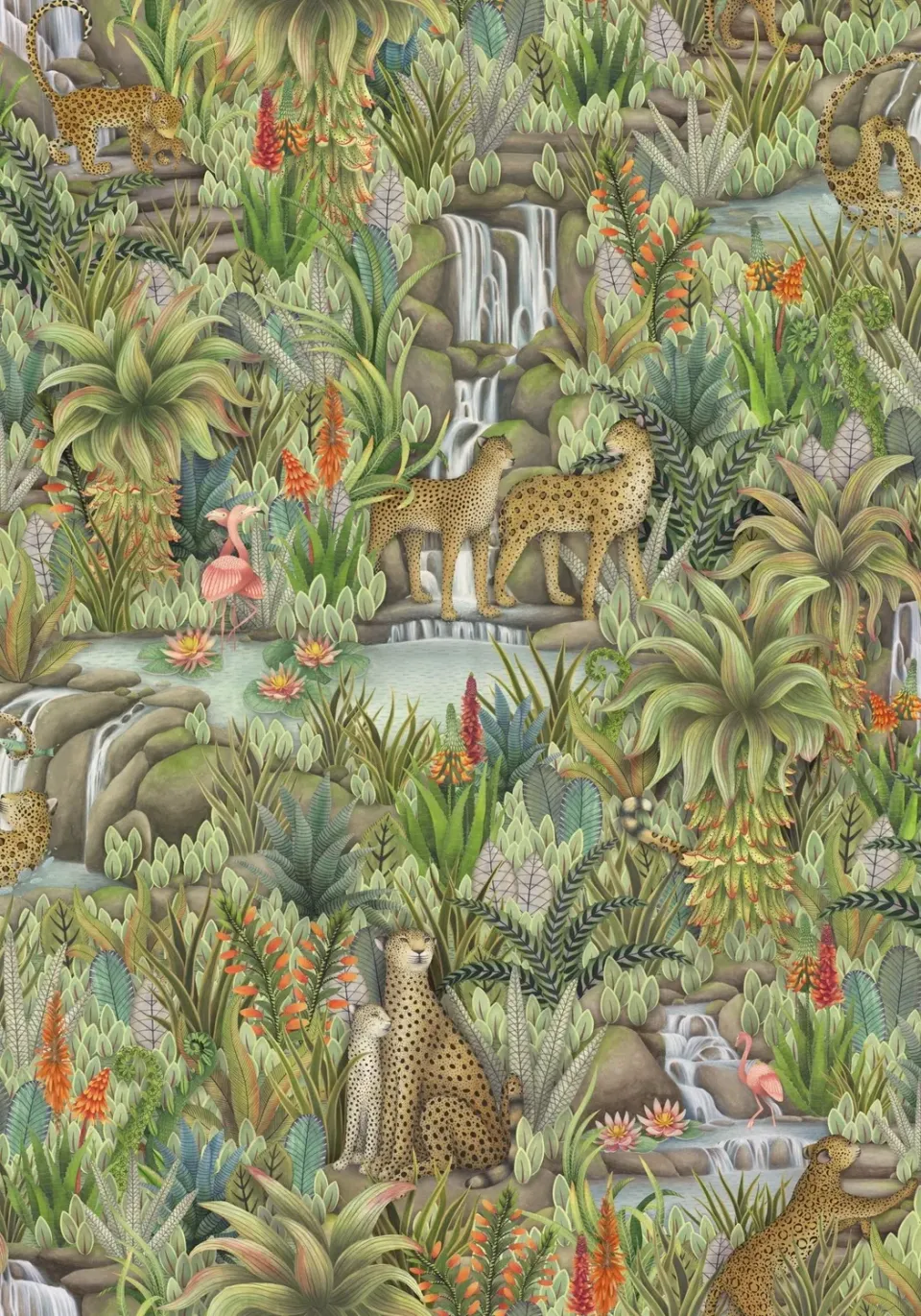 Cole&Son Injisuthi Muster Tapete Tiermotiv