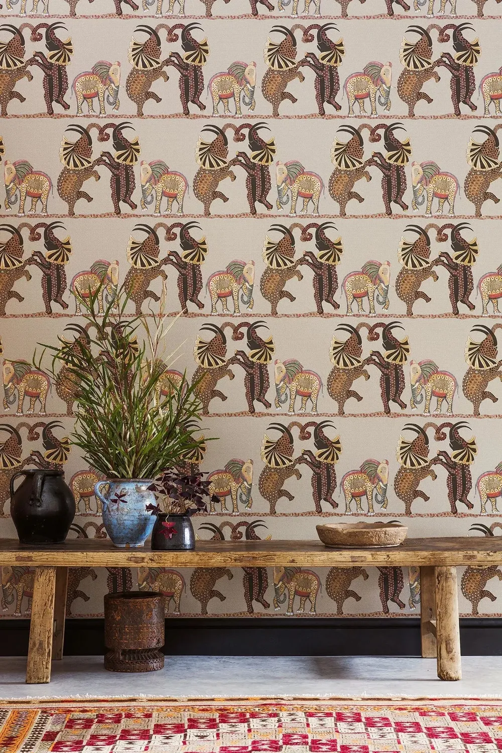 Cole&Son Safari Dance Tapete Elefantenmotiv