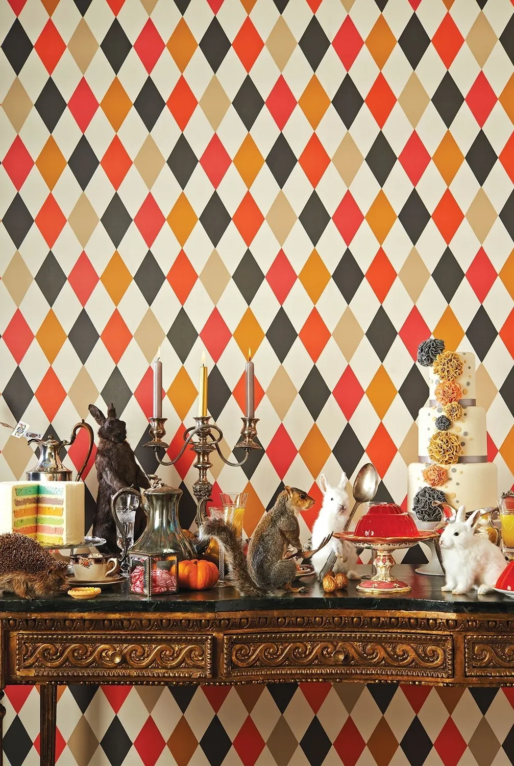 Cole & Son Punchinello Tapetenmuster Rauten