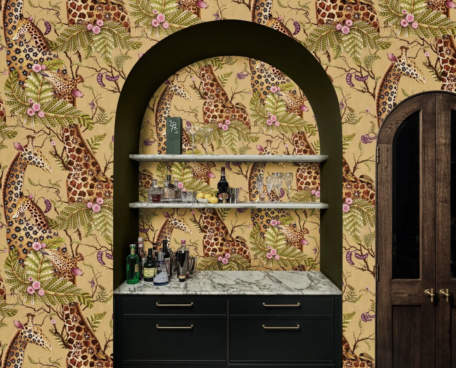 Cole & Son Ardmore Royal Giraffe Tapete Giraffenmotiv
