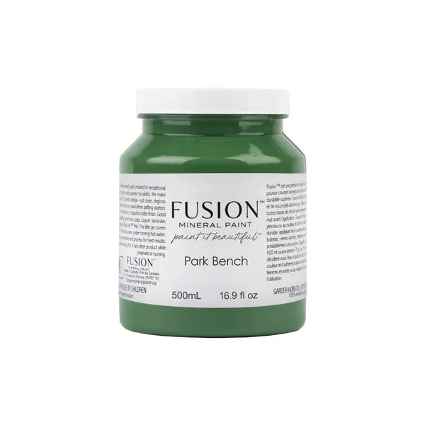 Fusion Mineral Paint Parkbank Möbelfarbe matt grün