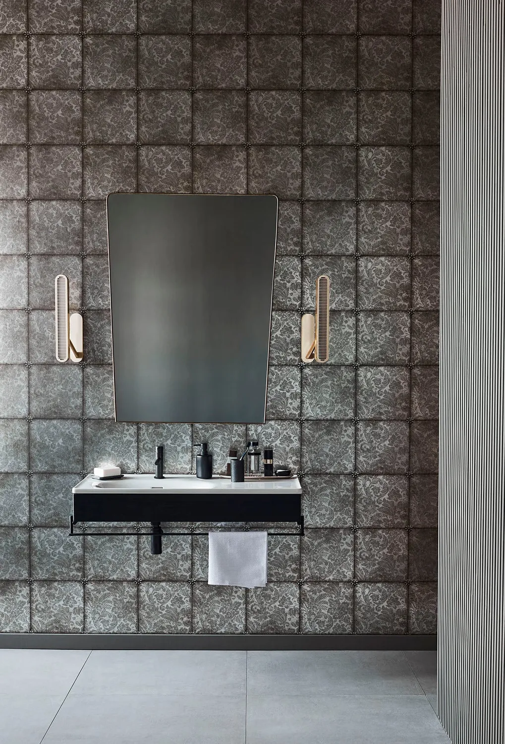 Cole&Son King's Argent Tapete mit Fliesenoptik