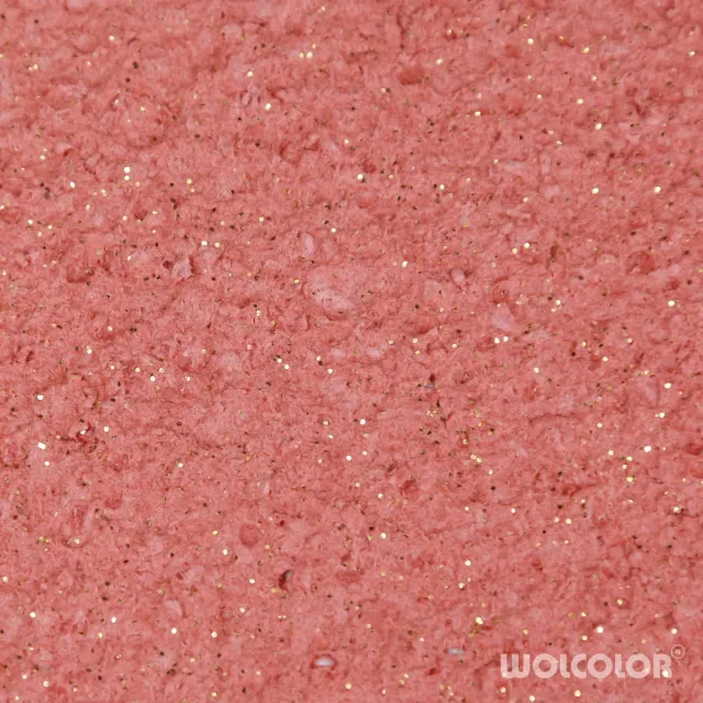 Wolcolor Blassrotgold Baumwollputz mit Goldglitzer