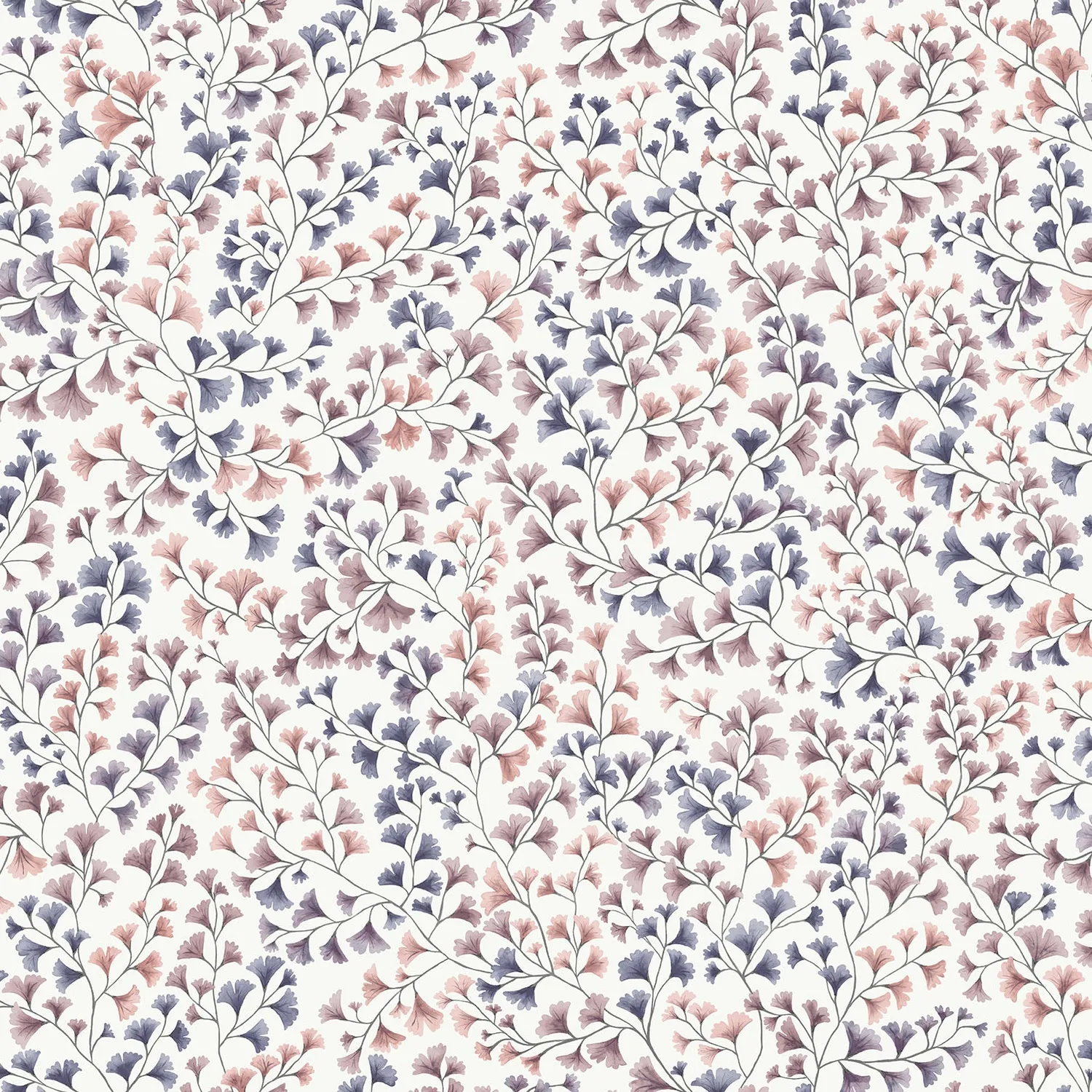 Cole & Son Maidenhair Tapete Ginkgo Aquarell