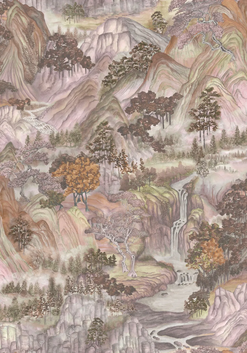 Cole & Son Mountainscape Tapetenmuster Berglandschaft