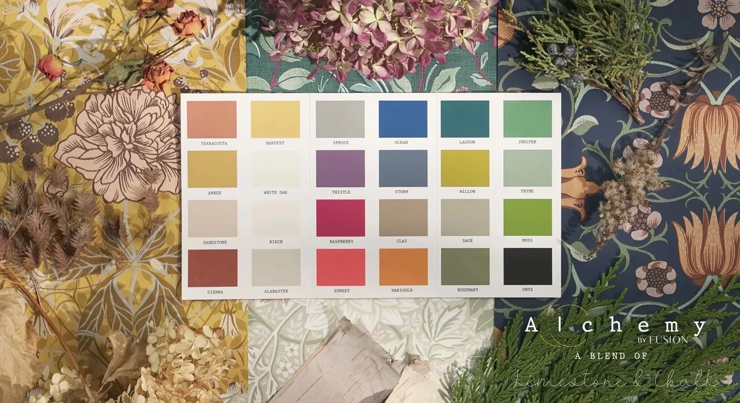 Fusion Mineral Paint Alchemy Farbkarte True to Colour Card