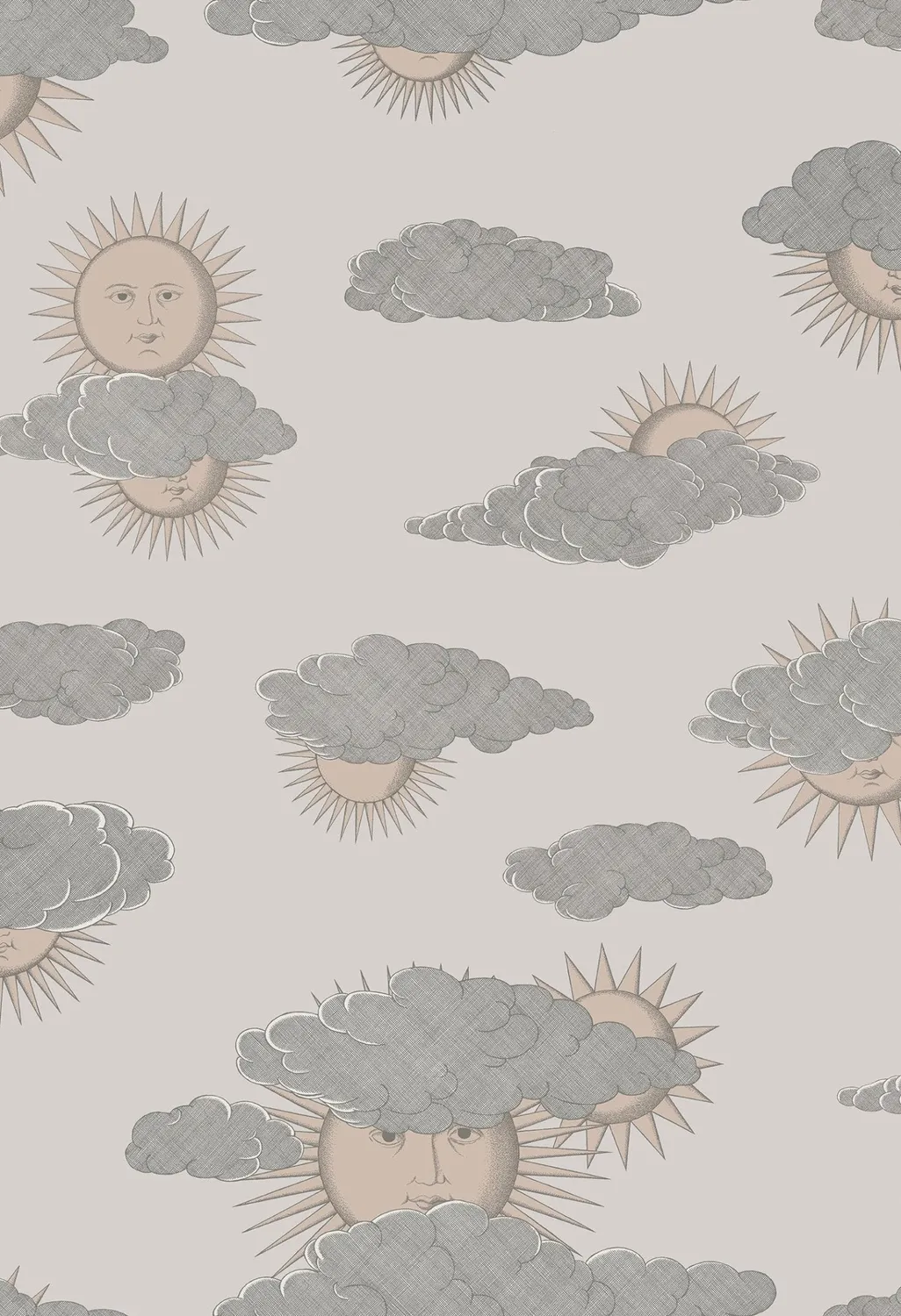 Cole&Son Senza Tempo Soli e Nuvole Tapetenmuster Sonne