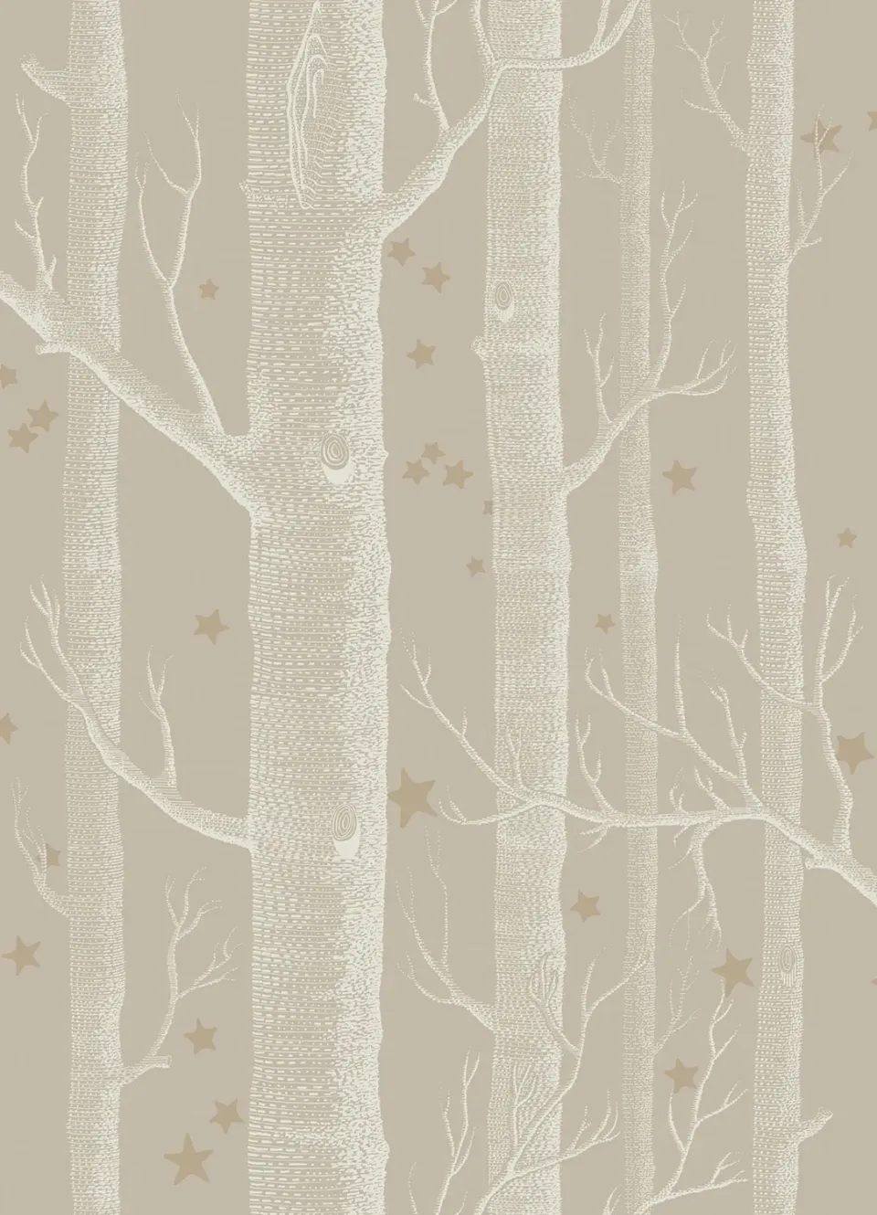Cole&Son Woods & Stars Tapete, Waldmuster mit Sternen