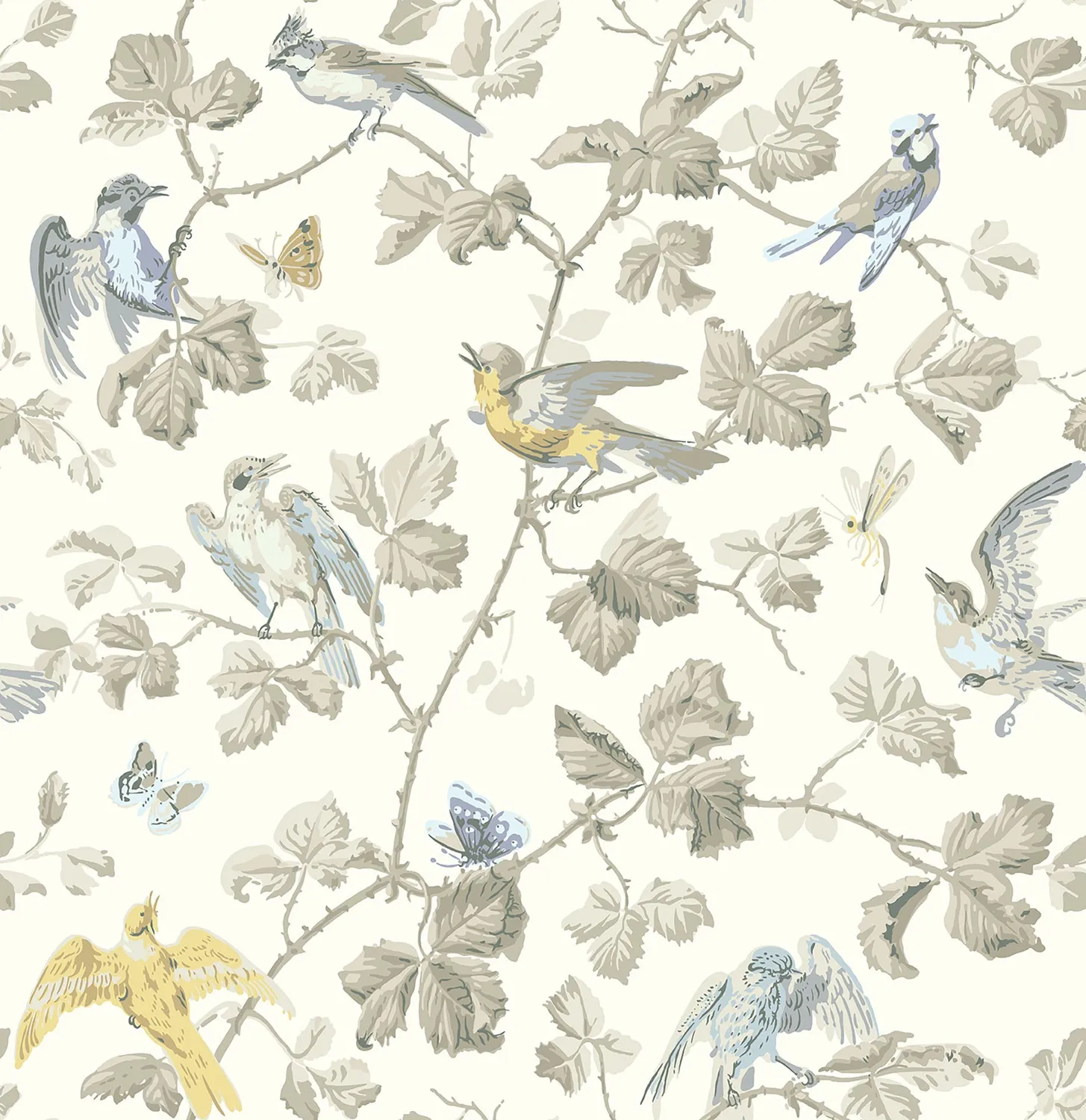 Cole & Son Winter Birds Tapete Muster Vögel