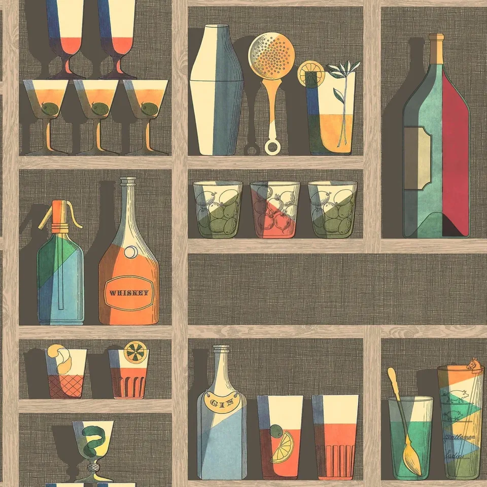 Cole & Son Cocktails Tapetenmuster Fornasetti
