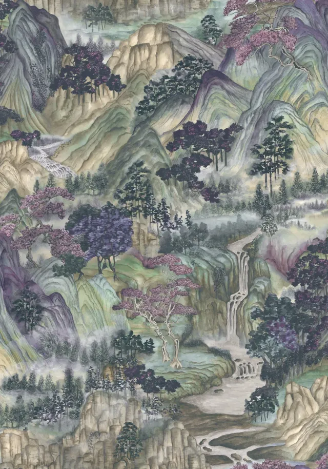 Cole & Son Mountainscape Tapete Berglandschaft
